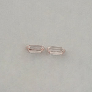 Light Pink Criss Cut Diamond Matching Pair