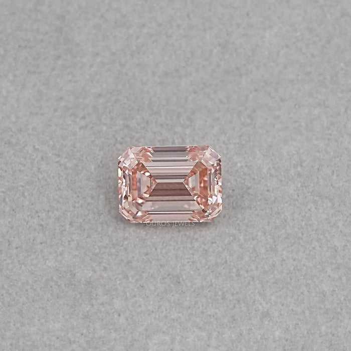 Pink Emerald Cut Diamond With 10.08 CT Certified