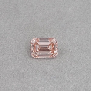 Pink Emerald Cut Lab Diamond - 10.08 CT Certified