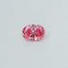 top view of 0.30ct pink oval cut loose lab diamond