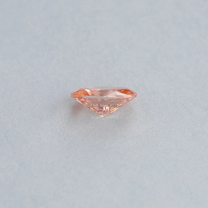 Pink Vivid Oval Cut Lab Grown Diamond With 0.82 Carat 