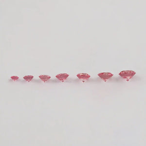 Pink Round Cut Lab Diamond 