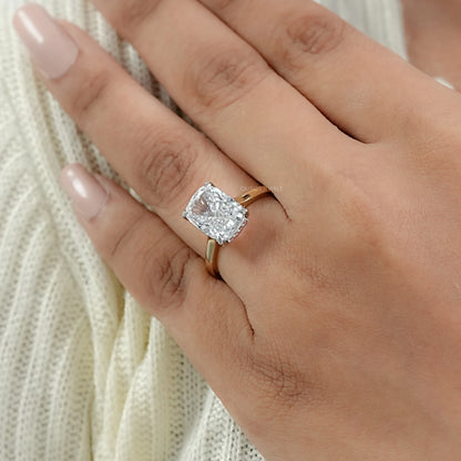 Cushion Lab Diamond Pink Hidden Halo Solitaire Ring Rings