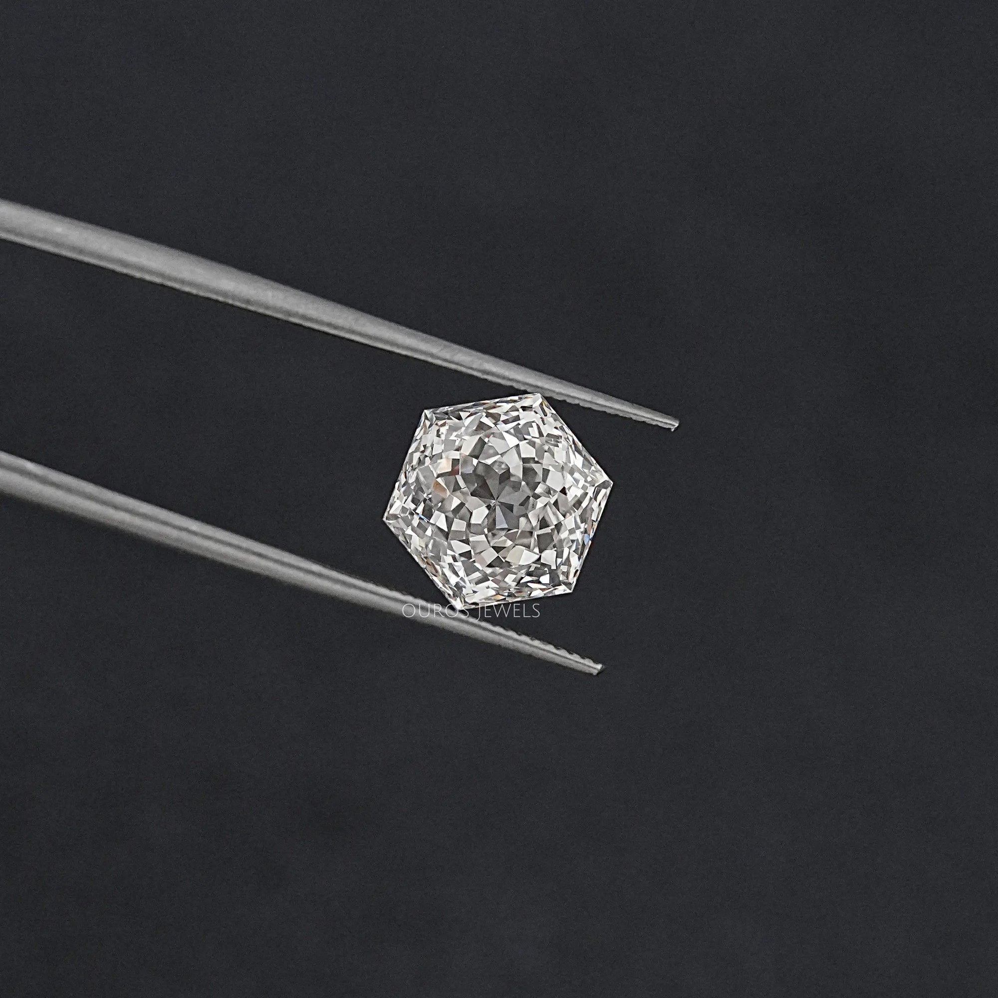 Portuguese Hexagon Cut Lab Diamond Loose Loose