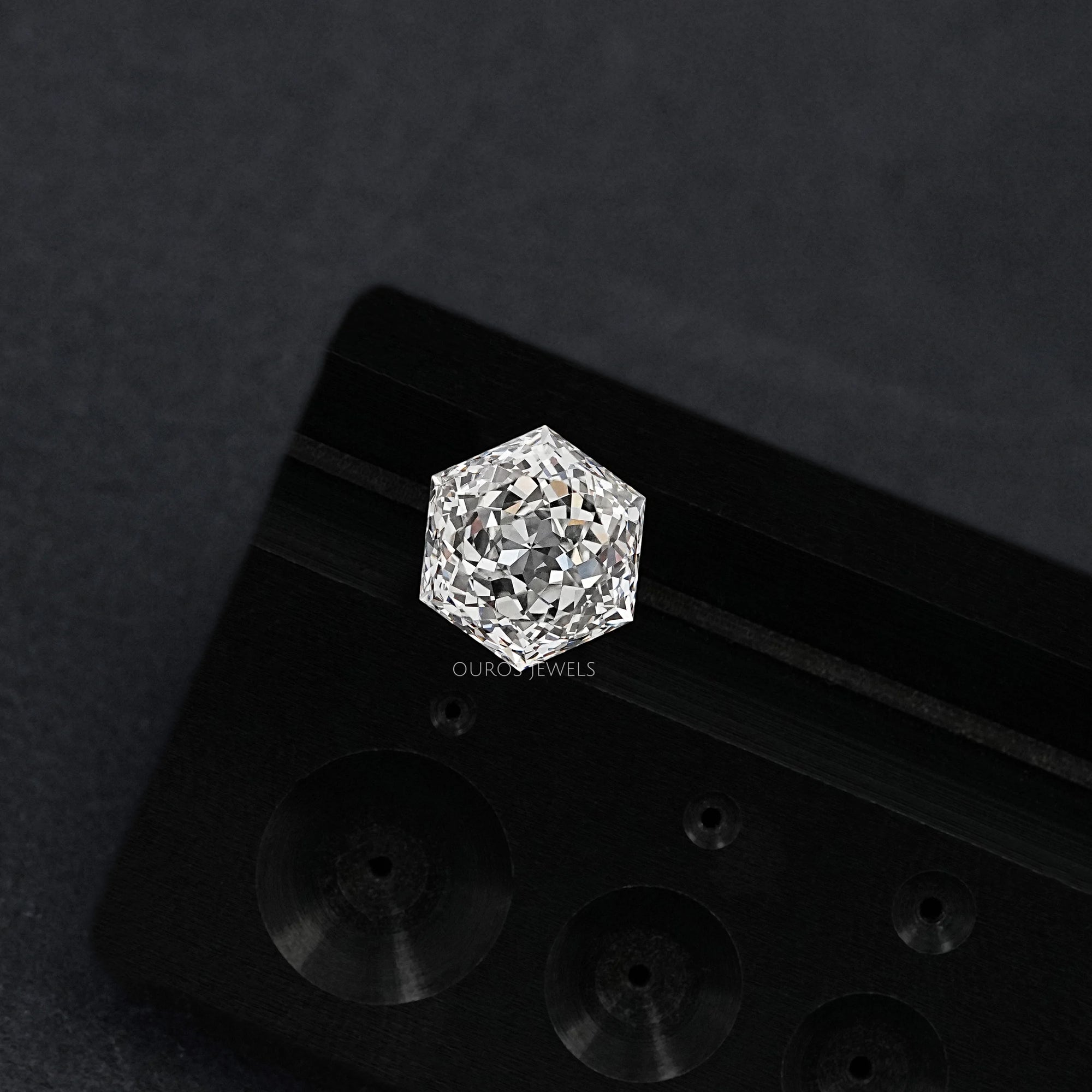 Portuguese Hexagon Cut Lab Diamond Loose Loose