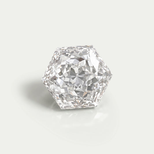 Portuguese Hexagon Cut Lab Diamond Loose