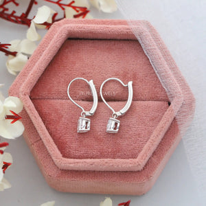 Princess Cut Drop And Dangle Earring