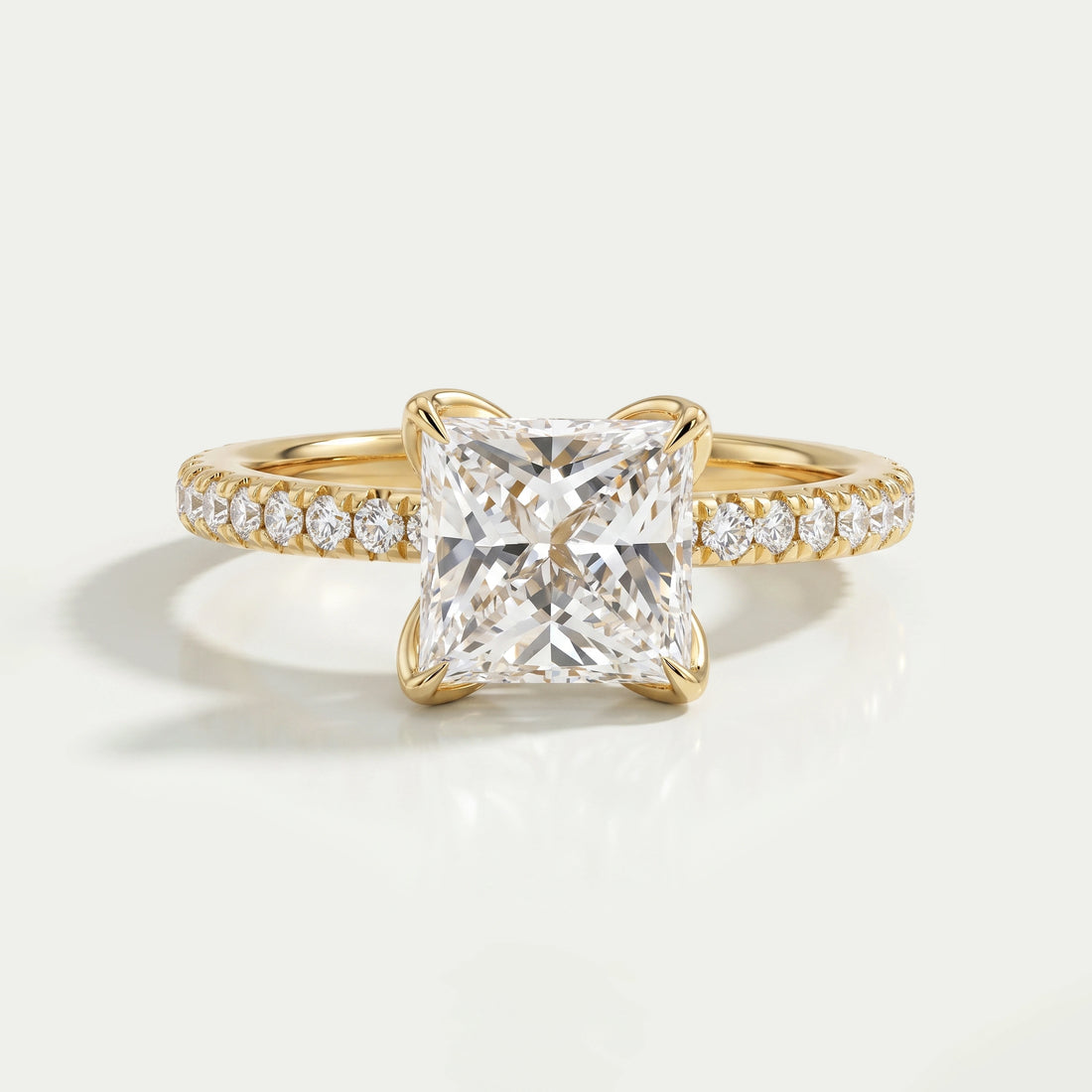 Princess Cut Solitaire Diamond Engagement Ring