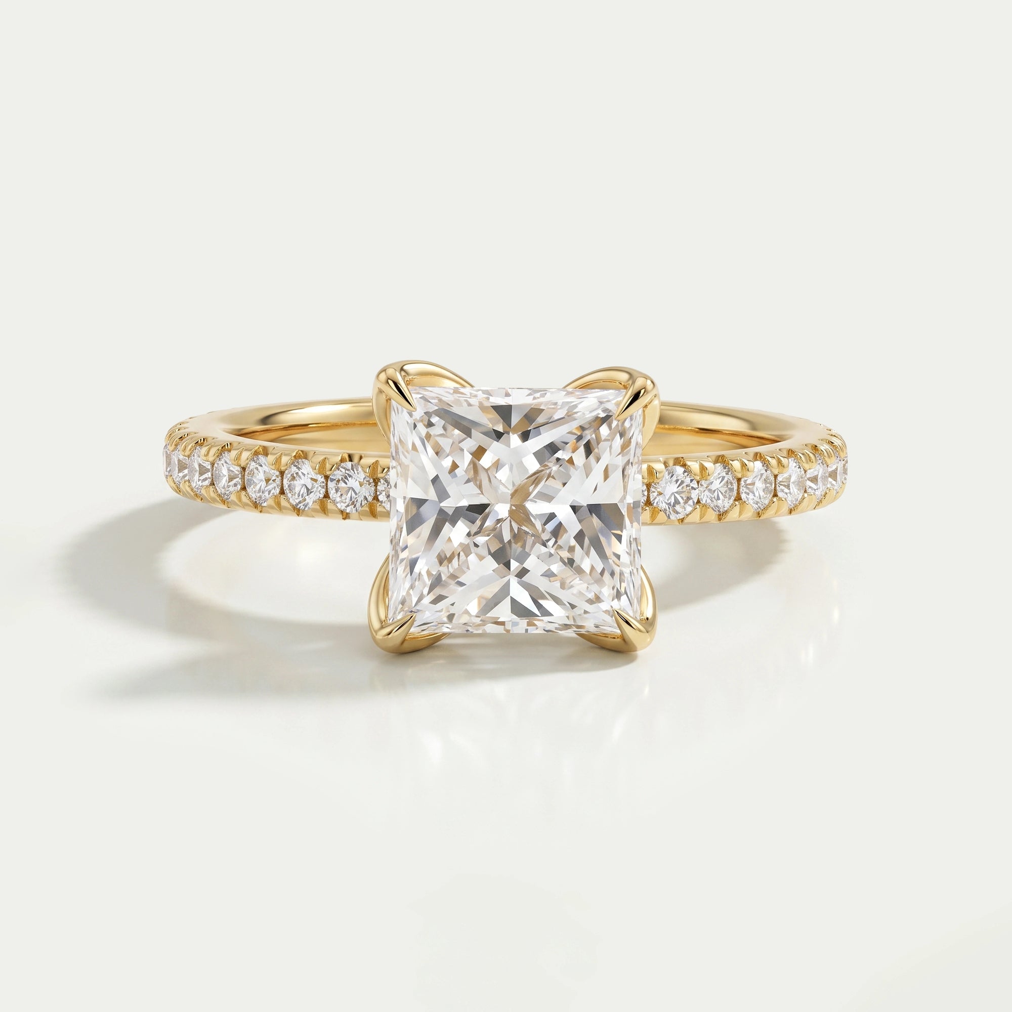 Princess Cut Solitaire Diamond Engagement Ring