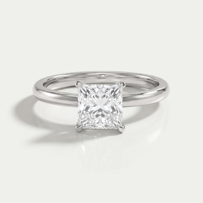 Princess Certified Lab Diamond Solitaire Ring Rings