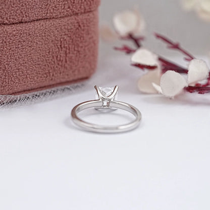 Princess Certified Lab Diamond Solitaire Ring Rings