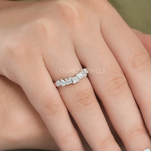 7 Stone Multi Shape Diamond Wedding Ring