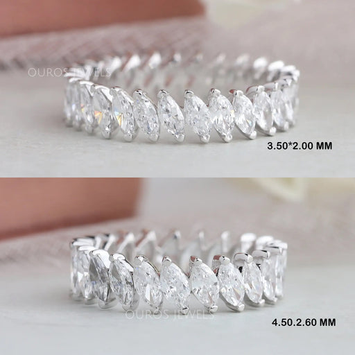 marquise diamond full eternity band