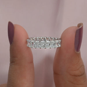 Radiant Cut Lab Diamond Eternity Ring