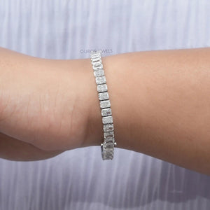 Radiant Cut Lab Diamond Tennis Bracelet