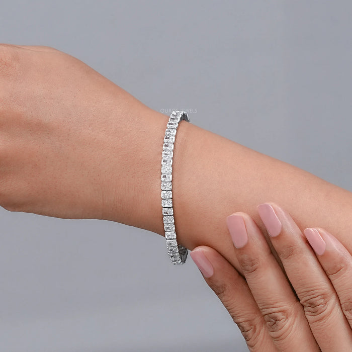 Radiant Cut Lab Diamond Tennis Bracelet