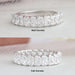 radiant cut eternity ring