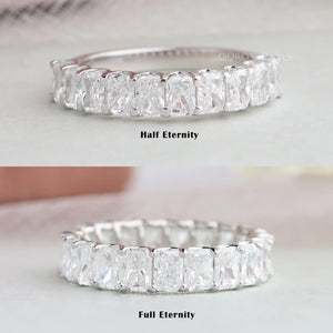 radiant cut eternity ring