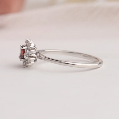 Asscher Cut Lab Grown Diamond Engagement Ring