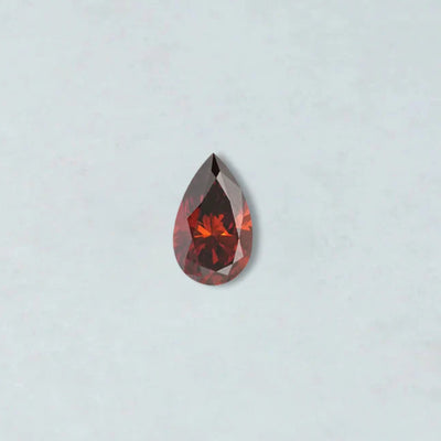 Red Pear Cut Lab Diamond Loose