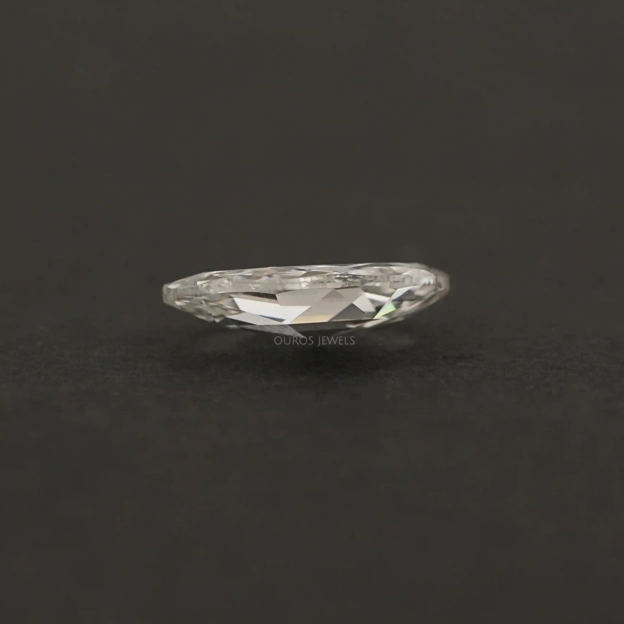 Antique Rose Cut Oval Lab Grown Diamond
