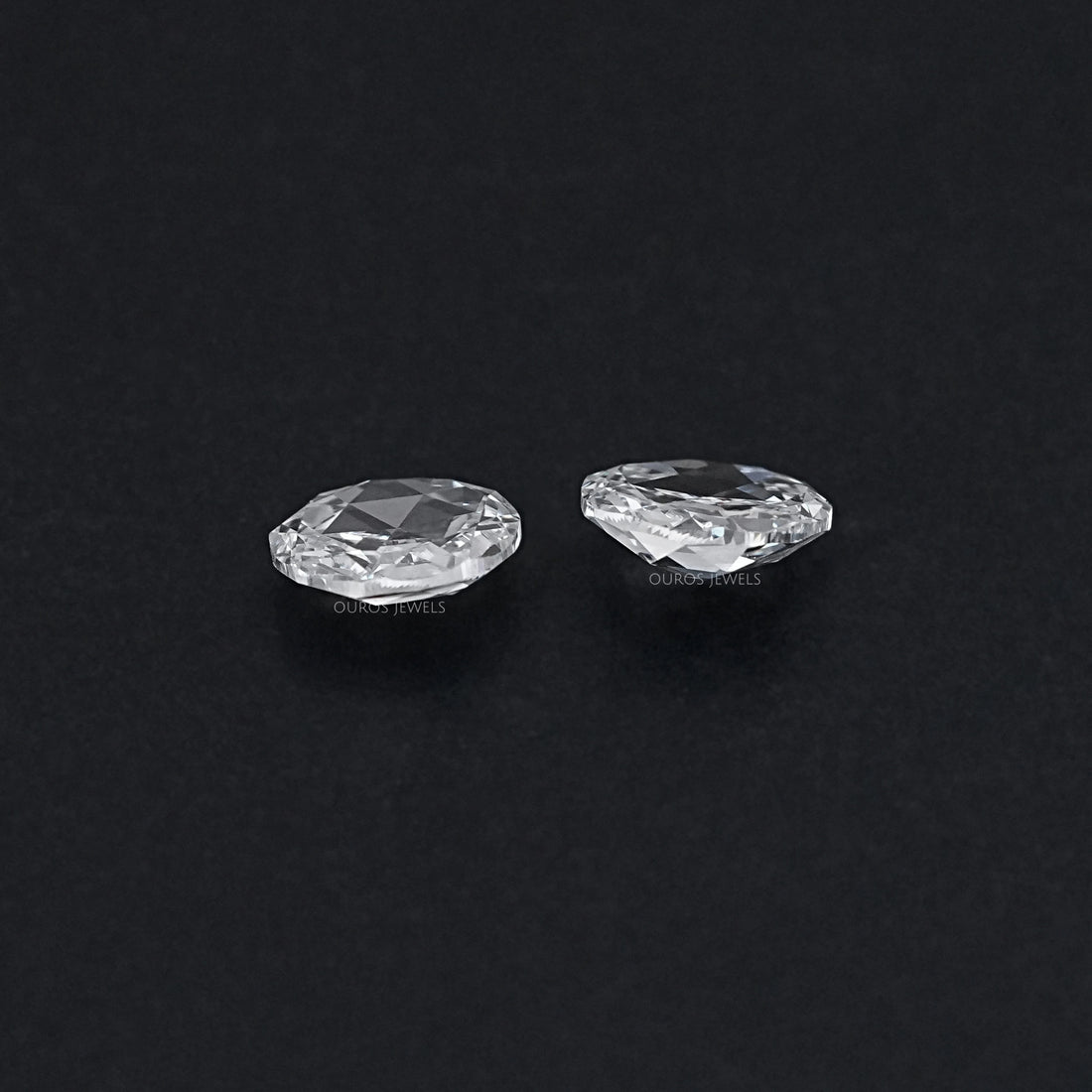 Rose Cut Round Lab Diamond Matching Pair Loose