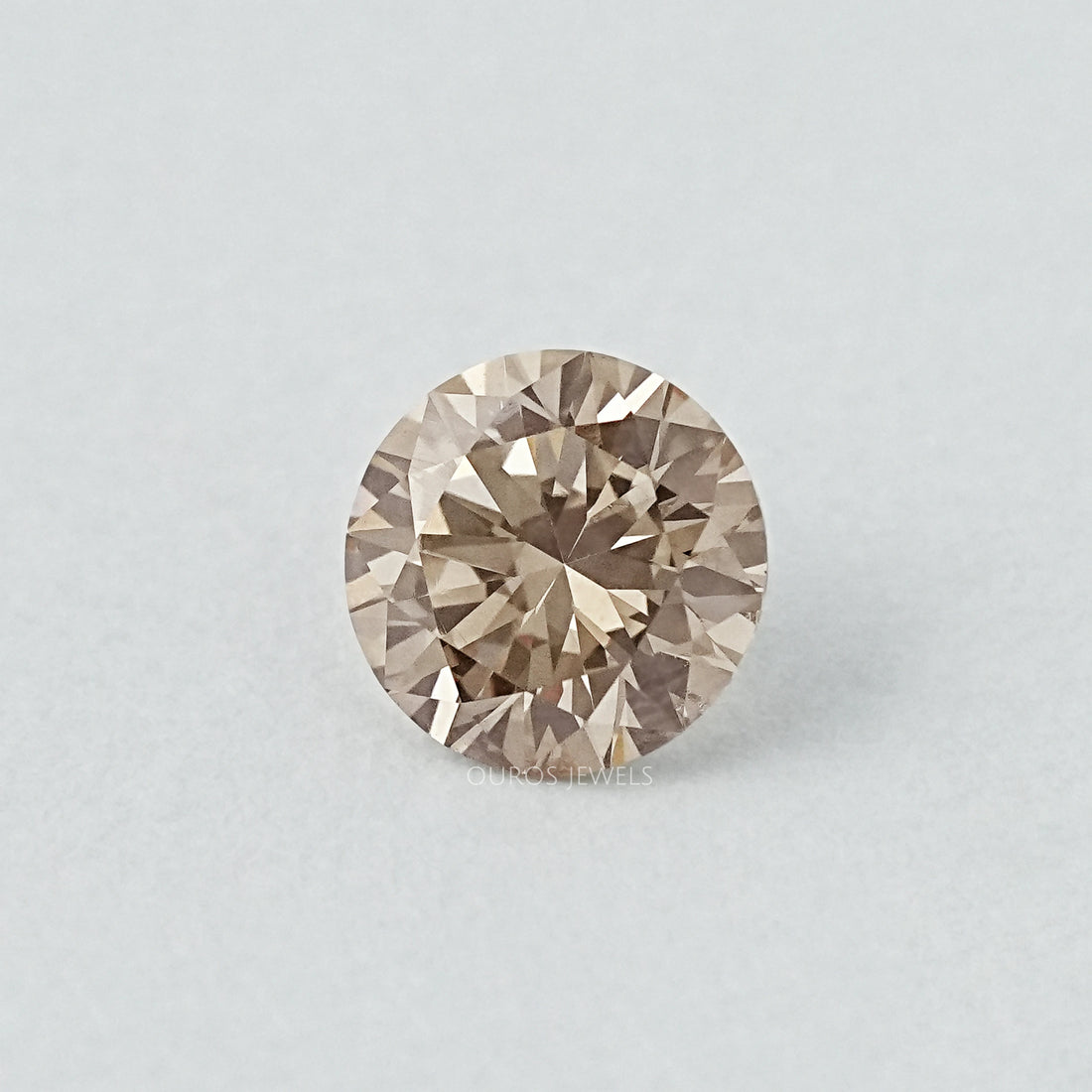Round Cut Brown Lab Grown Diamond Loose