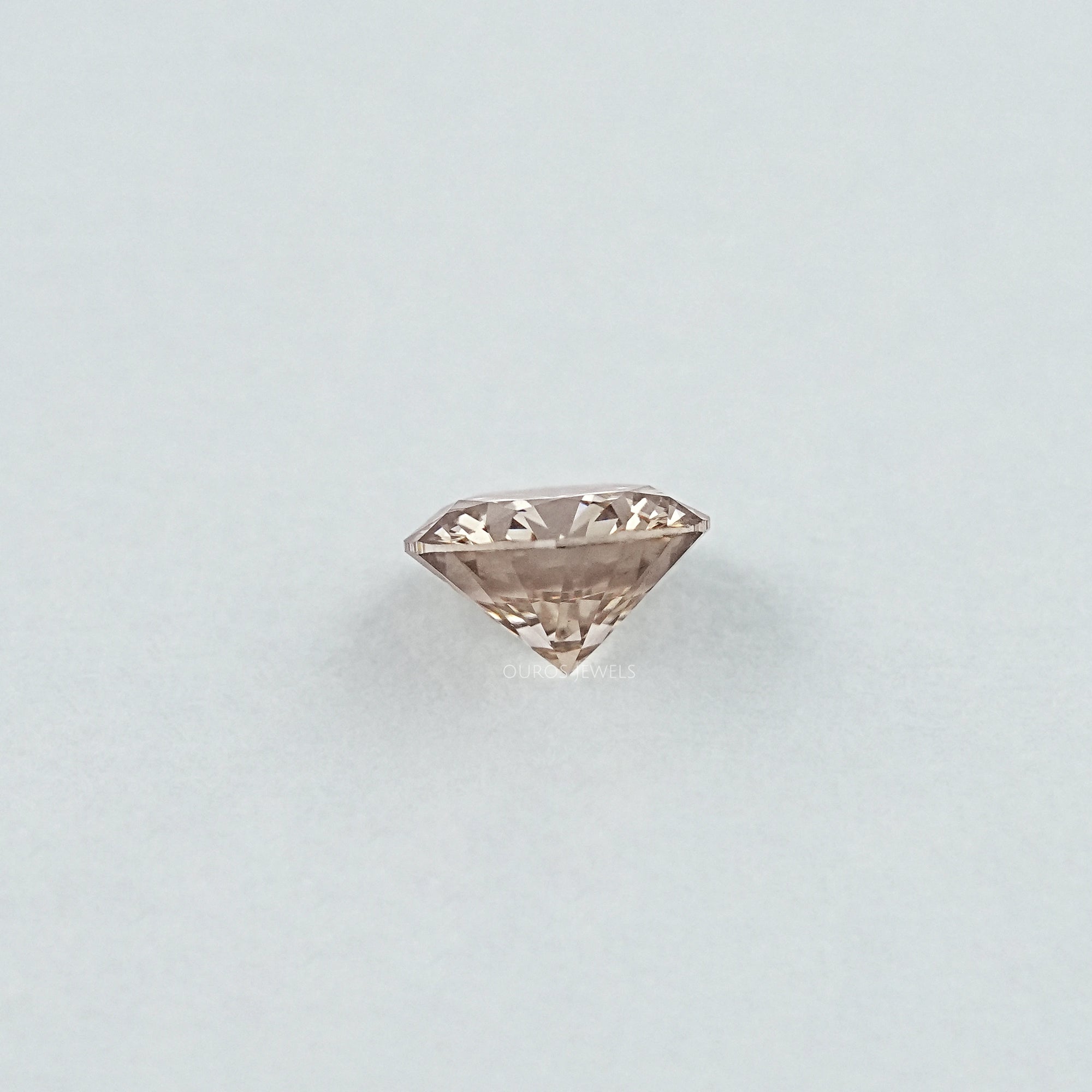 Round Cut Brown Lab Grown Diamond Loose
