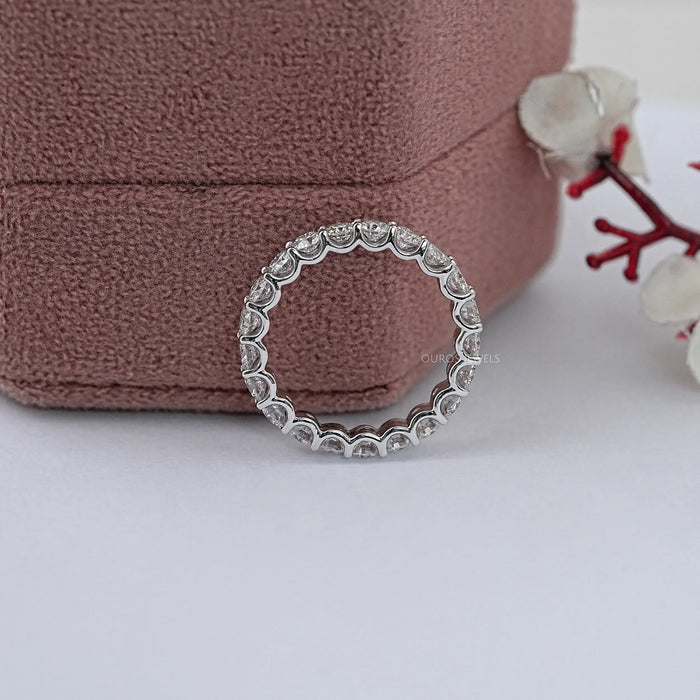 3.00 MM Round Lab Diamond Wedding Ring