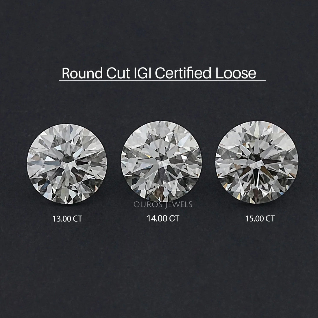 Certified Round Cut Lab Grown Loose Diamond Loose