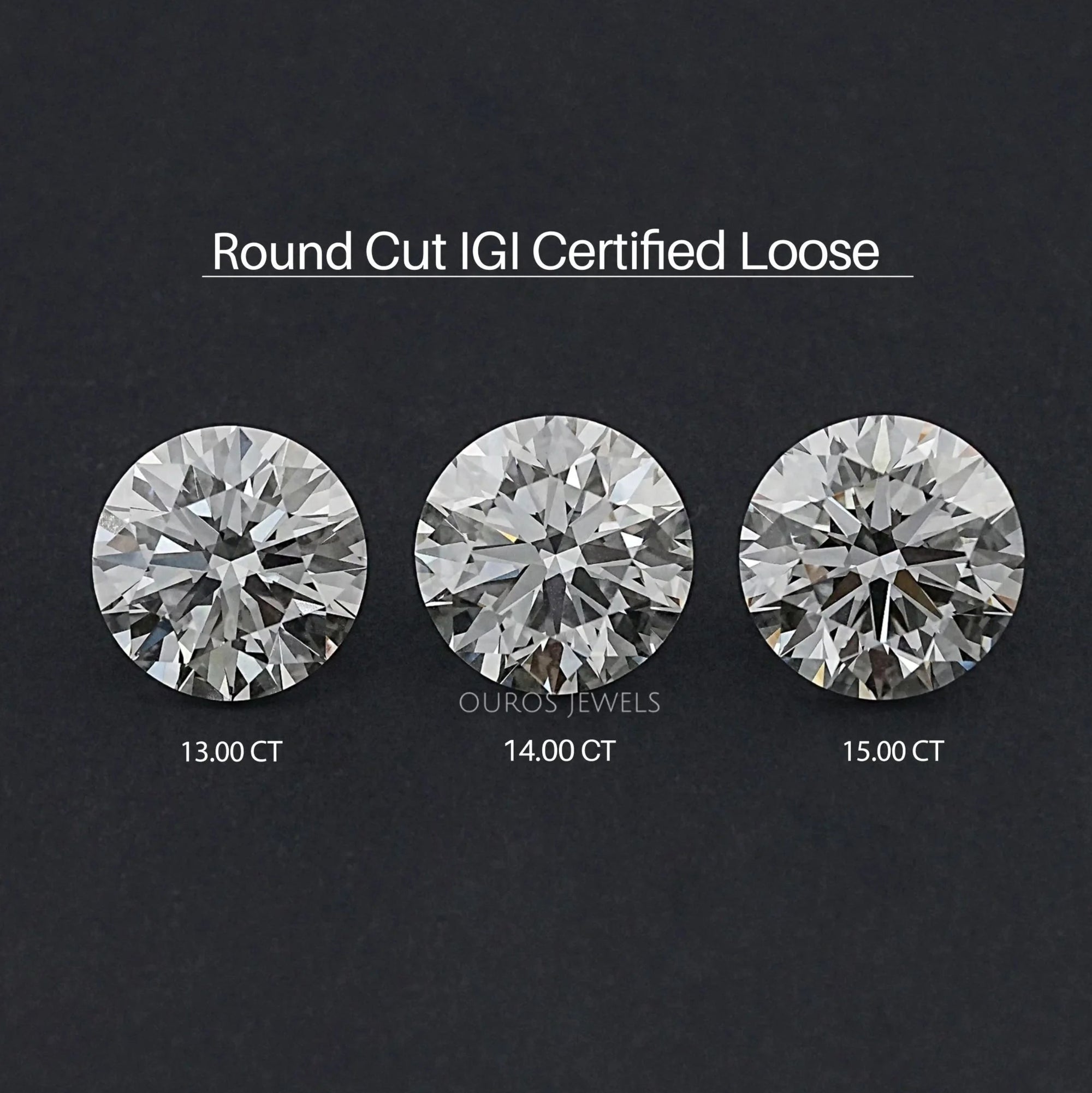 Certified Round Cut Lab Grown Loose Diamond Loose