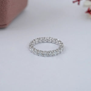 3.00 MM Round Lab Diamond Wedding Ring