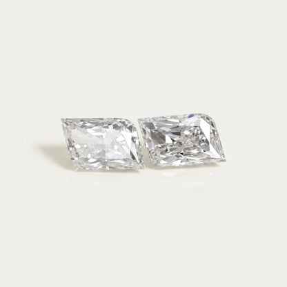 Rounded Modified Kite Shape Lab Diamond Pair Loose
