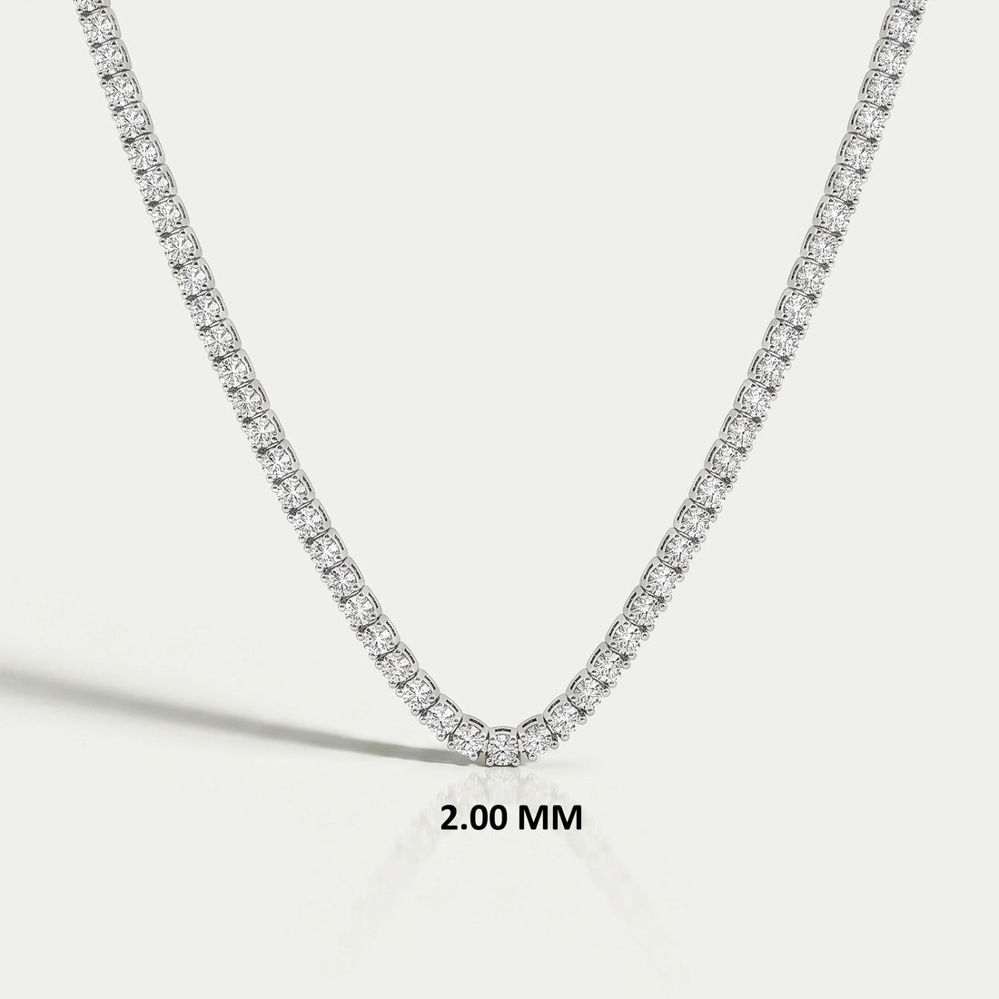 Stunning Round Cut Lab Diamond Tennis Necklace Necklaces