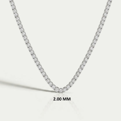 Stunning Round Cut Lab Diamond Tennis Necklace Necklaces