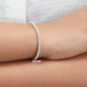 Brilliant Round Cut Eco Friendly Diamond Bracelet