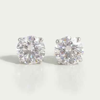 Round Cut Lab Diamond Stud Molly Sims - 96th Annual Academy Awards Earrings