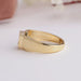 yellow gold round diamond ring for men