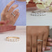 [Collage of Round Seven Stone RIng]-[Ouros Jewels]