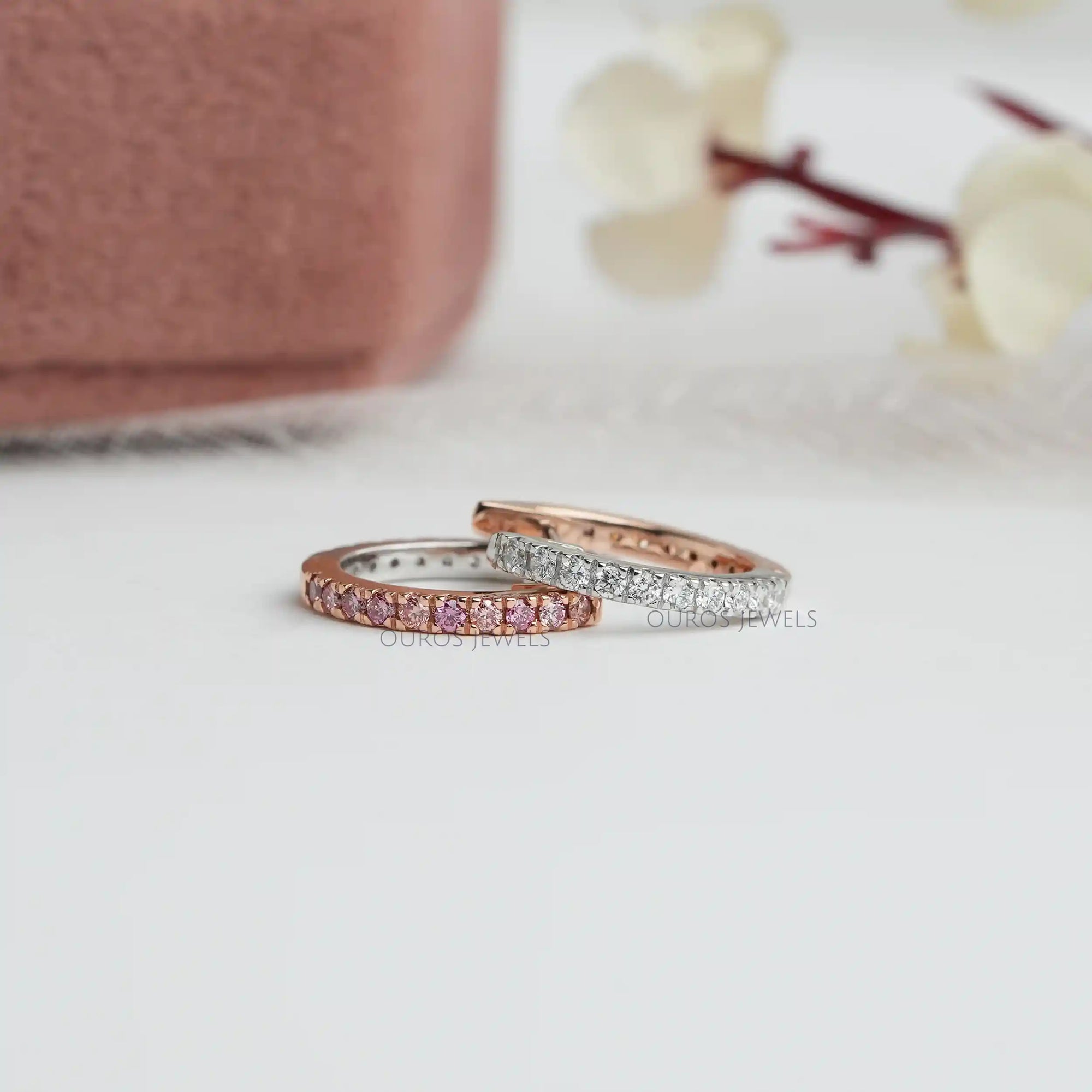 Fancy Color Round Cut Lab Diamond Hoop Earrings Earring