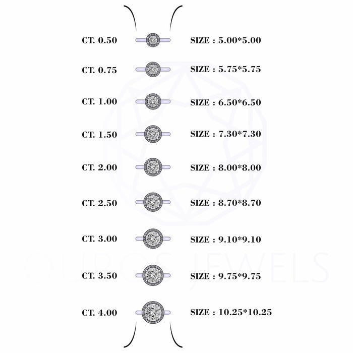 Brilliant Cut Diamond Solitaire Engagement Ring 