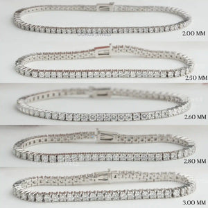 [Size of Lab Diamond Bracelet By MM]-[Ouros Jewels]