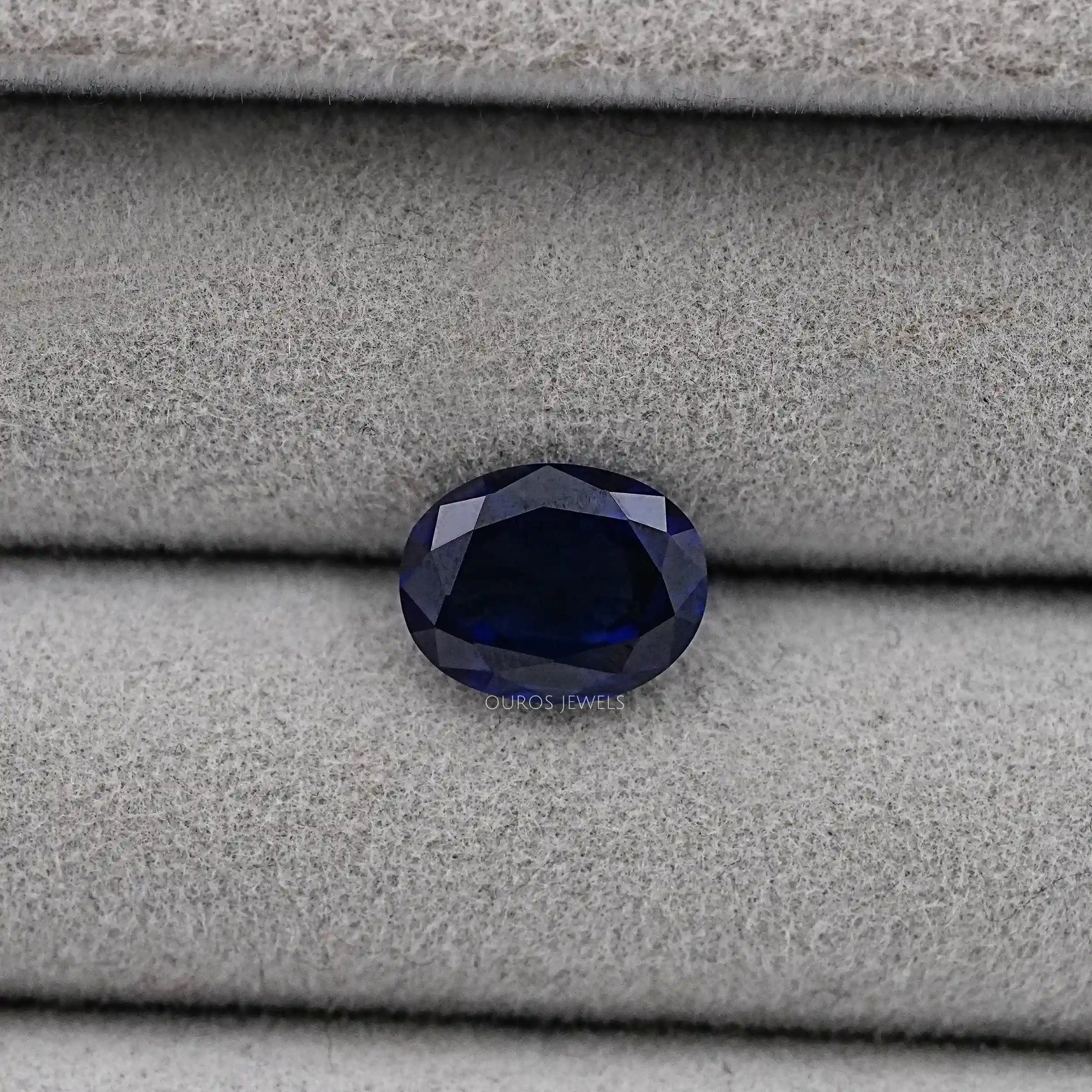 Oval Cut Lab Sapphire Gemstone Loose