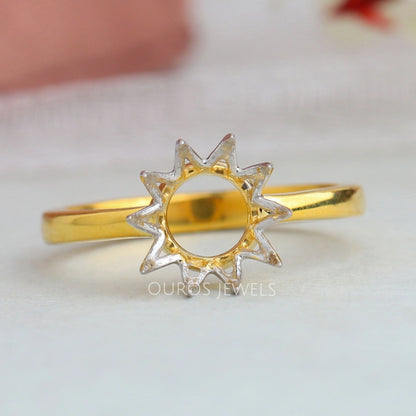 Semi Mount Solitaire Setting Ring