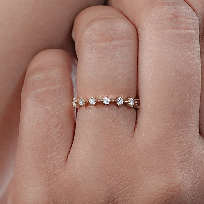 Seven Stone Round Lab Diamond Engagement Ring