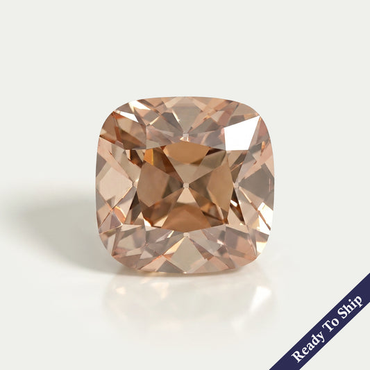 Square Old Mine Cushion Champagne Diamond Loose