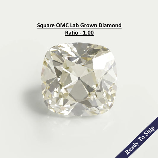 Square Old Mine Cushion Lab Grown Loose Diamond Loose