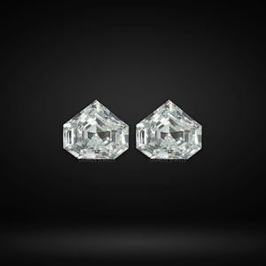 Bullet Cut Lab Diamond Matching Pair