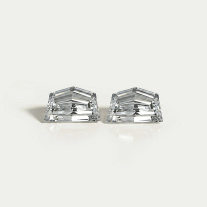 Step Cut Cadillac Shape Lab Diamond Matching Pair Loose