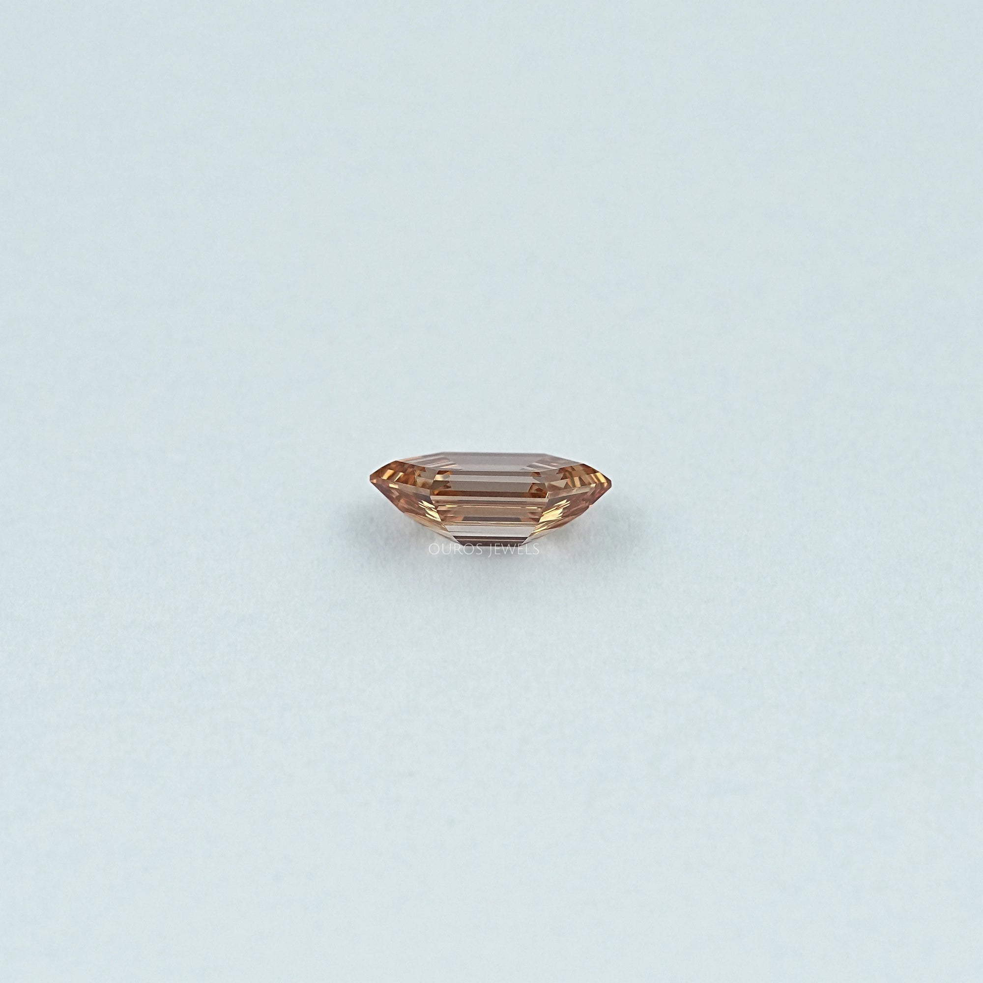 Step Cut Dutch Marquise Lab Champagne Diamond Loose